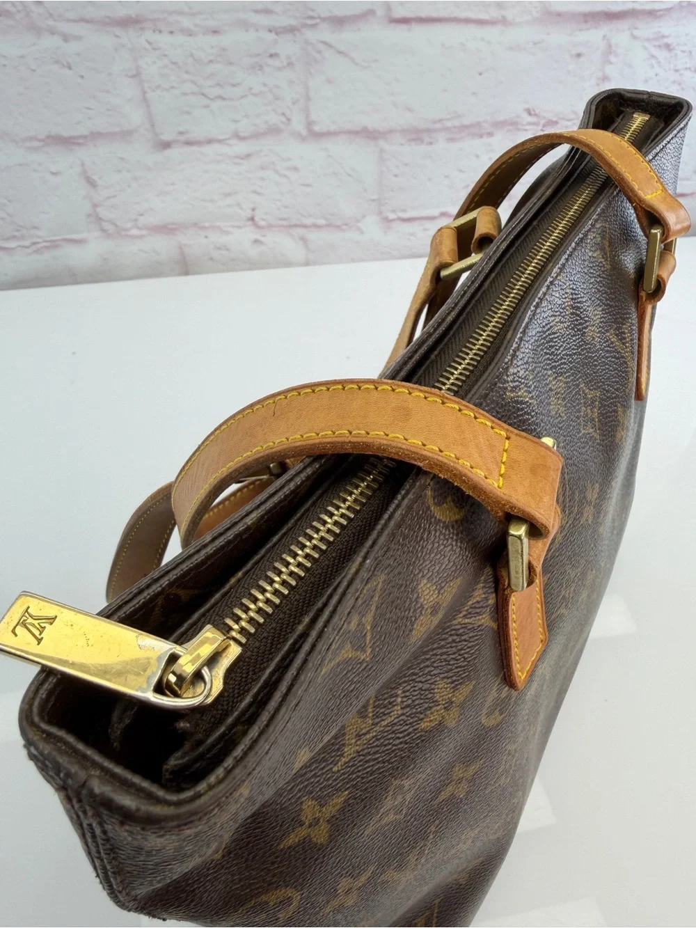 LOUIS VUITTON Monogram Canvas Cabas Piano Tote Bag